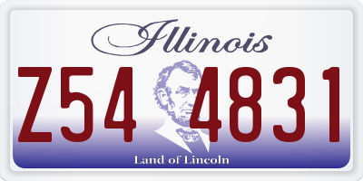 IL license plate Z544831