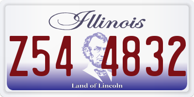 IL license plate Z544832