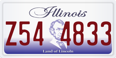 IL license plate Z544833
