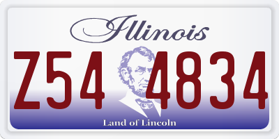 IL license plate Z544834