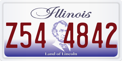 IL license plate Z544842