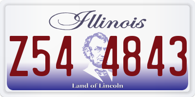 IL license plate Z544843