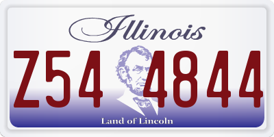 IL license plate Z544844