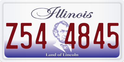 IL license plate Z544845