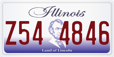 IL license plate Z544846