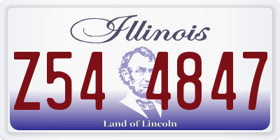 IL license plate Z544847