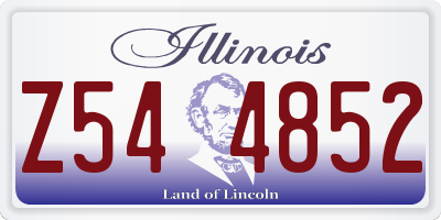 IL license plate Z544852