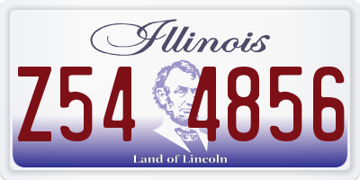 IL license plate Z544856