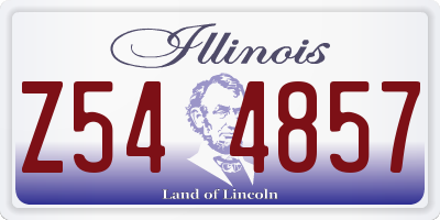 IL license plate Z544857