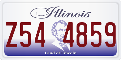 IL license plate Z544859