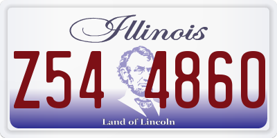 IL license plate Z544860