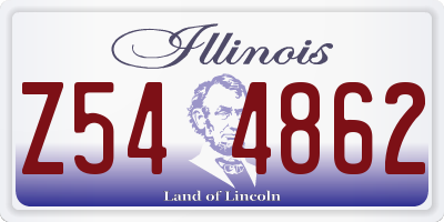 IL license plate Z544862