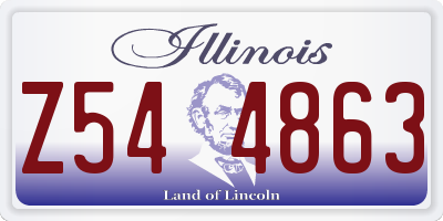 IL license plate Z544863