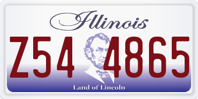 IL license plate Z544865