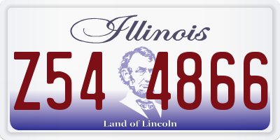 IL license plate Z544866