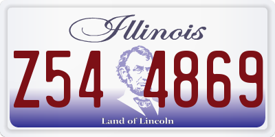 IL license plate Z544869
