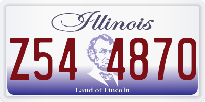 IL license plate Z544870