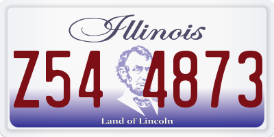 IL license plate Z544873