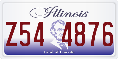 IL license plate Z544876