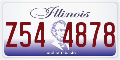IL license plate Z544878