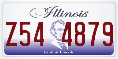 IL license plate Z544879