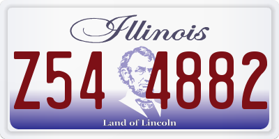IL license plate Z544882