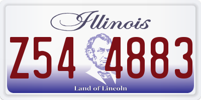 IL license plate Z544883
