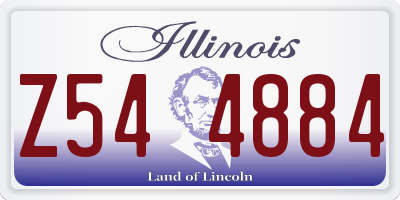 IL license plate Z544884
