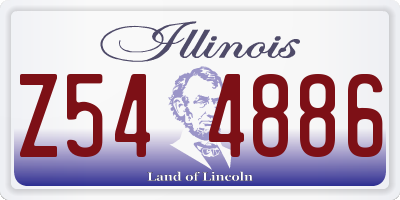 IL license plate Z544886