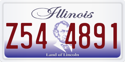IL license plate Z544891
