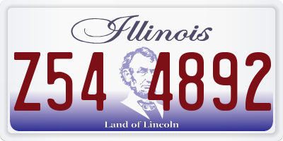 IL license plate Z544892