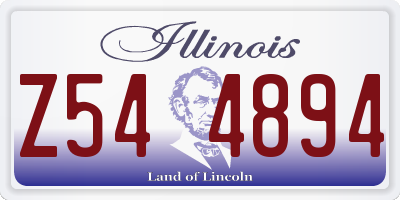 IL license plate Z544894