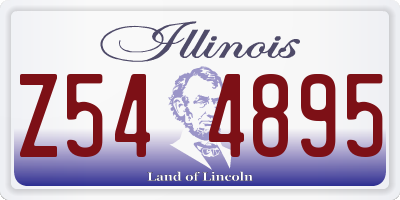 IL license plate Z544895