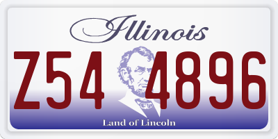 IL license plate Z544896