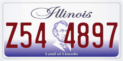 IL license plate Z544897