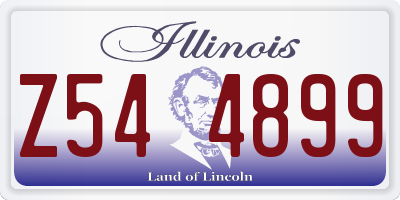 IL license plate Z544899