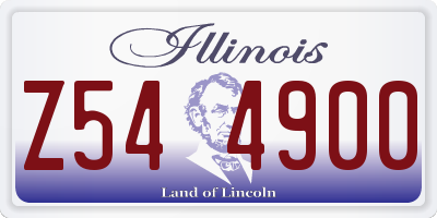 IL license plate Z544900
