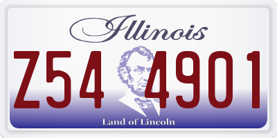 IL license plate Z544901