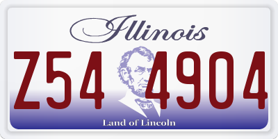 IL license plate Z544904