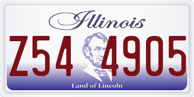 IL license plate Z544905