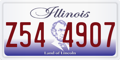 IL license plate Z544907