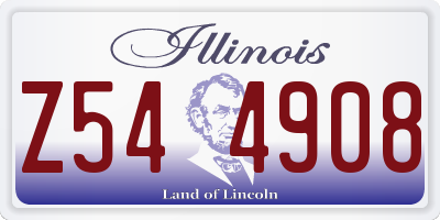 IL license plate Z544908