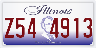 IL license plate Z544913