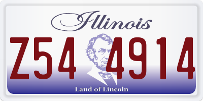 IL license plate Z544914