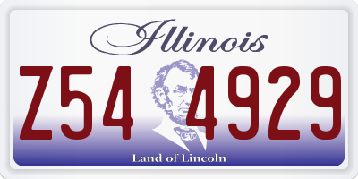 IL license plate Z544929