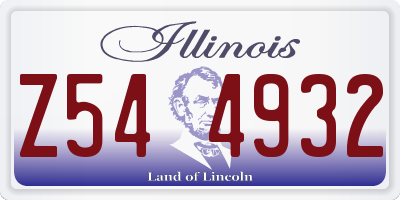 IL license plate Z544932