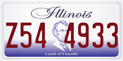 IL license plate Z544933