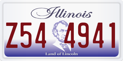 IL license plate Z544941