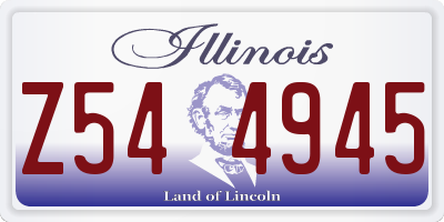 IL license plate Z544945