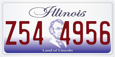 IL license plate Z544956